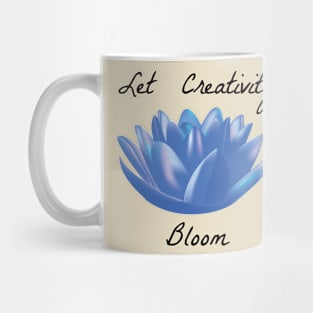 Let Creativity Bloom - Black Mug